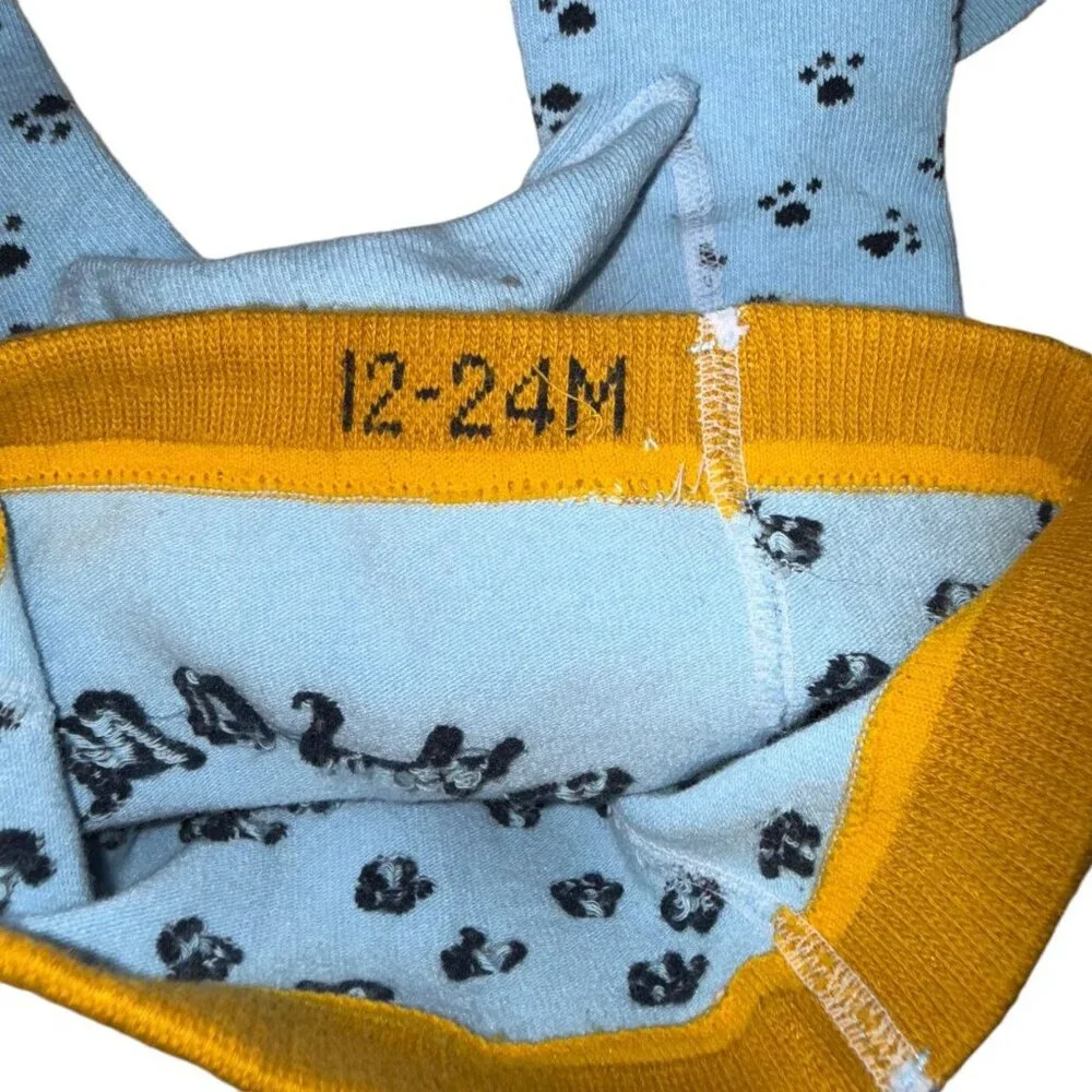 Joules Pants Pawsome Dog Print Blue Size 12-24 Months